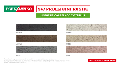 Joint de carrelage rustique 547 prolijoint rustic ton pierre - sac de 25 kg - PAREXLANKO