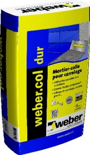 Colle pour carreaux poreux weber.col dur blanc - sac de 25 kg - WEBER