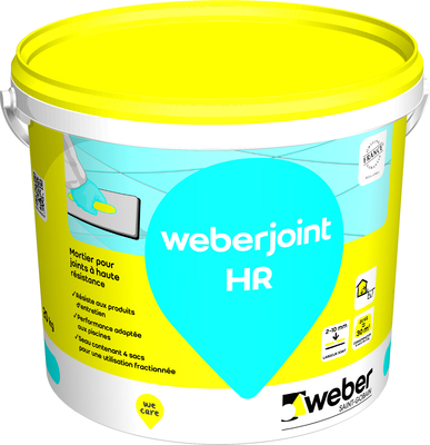 Mortier de jointoiement weber.joint HR blanc pur - seau de 20 kg - WEBER