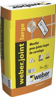 Joint de carrelage weber.joint large gris ciment - sac de 25 kg - WEBER