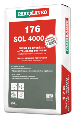 Enduit de ragréage autolissant 176 ragréage sol 4000 - sac de 25 kg - PAREX