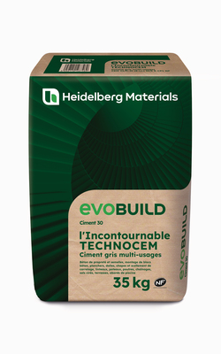 Ciment EvoBuild Technocem - sac 35 kg - HEIDELBERG MATERIALS