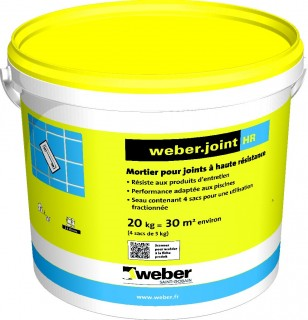 Mortier de jointoiement weber.joint HR gris ciment - WEBER